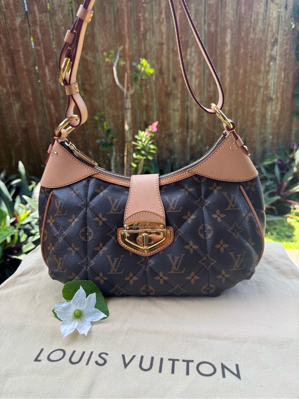 Louis Vuitton Brown Monogram Quilted Shoulder Bag